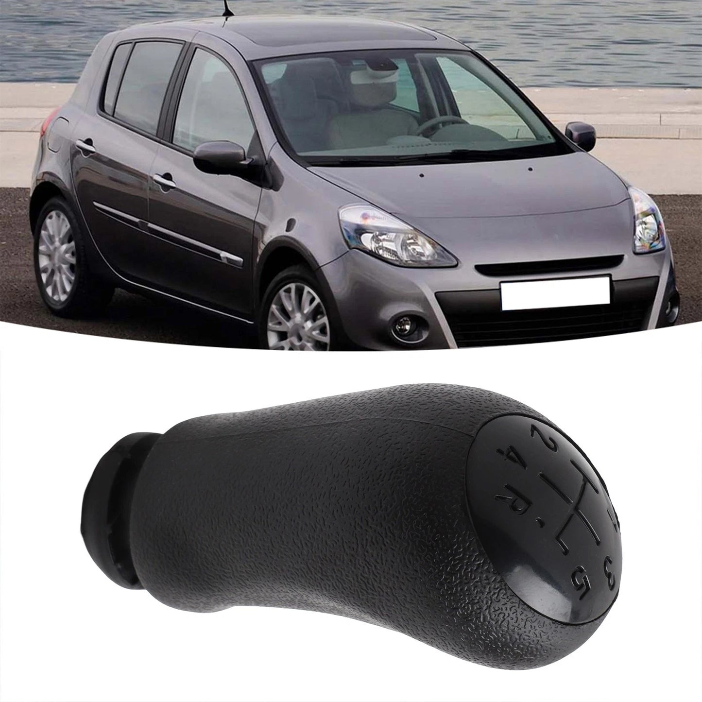 5-Speed Gear Shifter Knob for Renault Clio III (2005–2012)