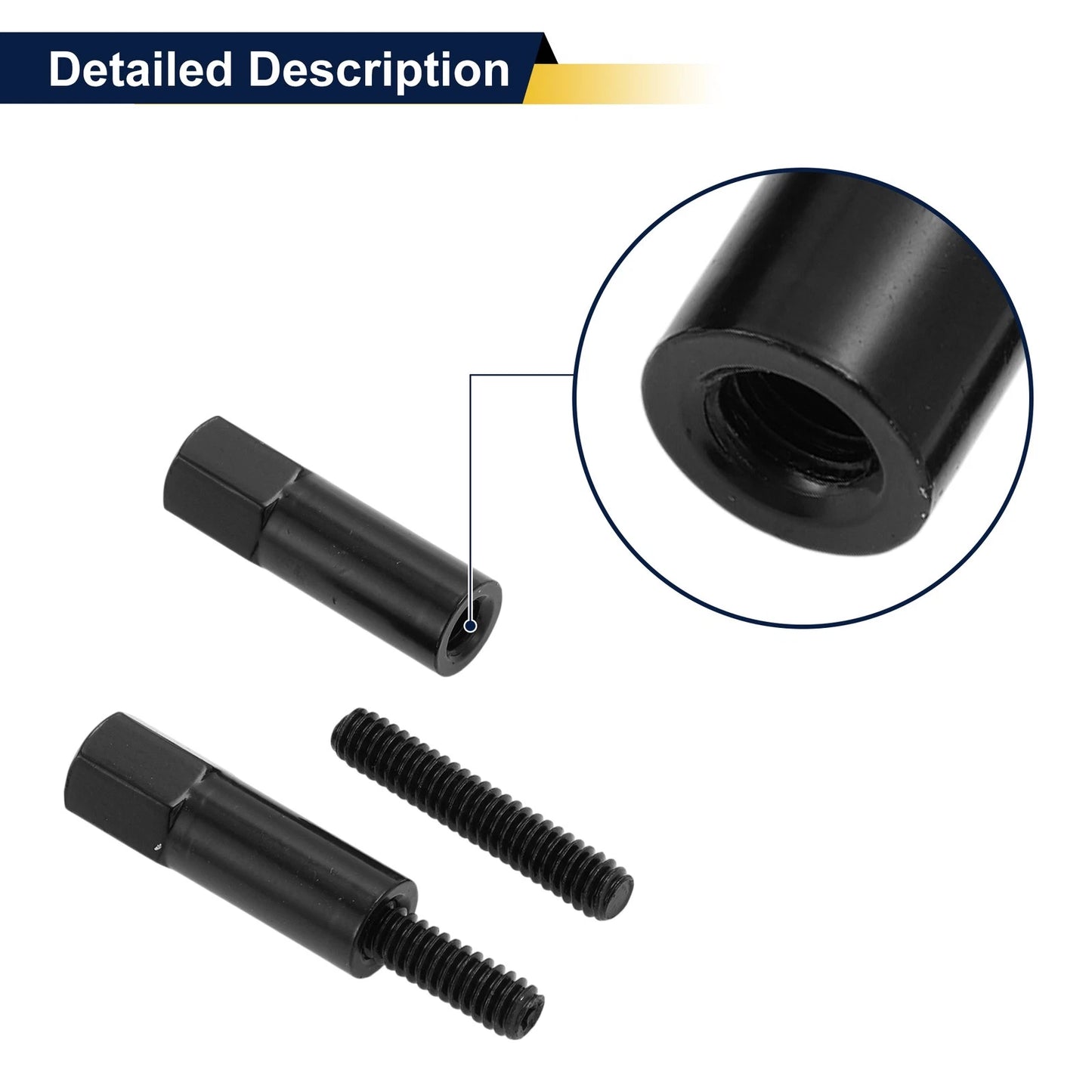 Valve Cover Hold Down Kit 7Pcs for Jeep CJ7 (1976-1986) Black Metal