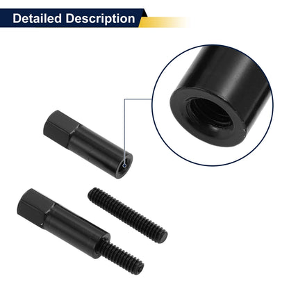 Valve Cover Hold Down Kit 7Pcs for Jeep CJ7 (1976-1986) Black Metal