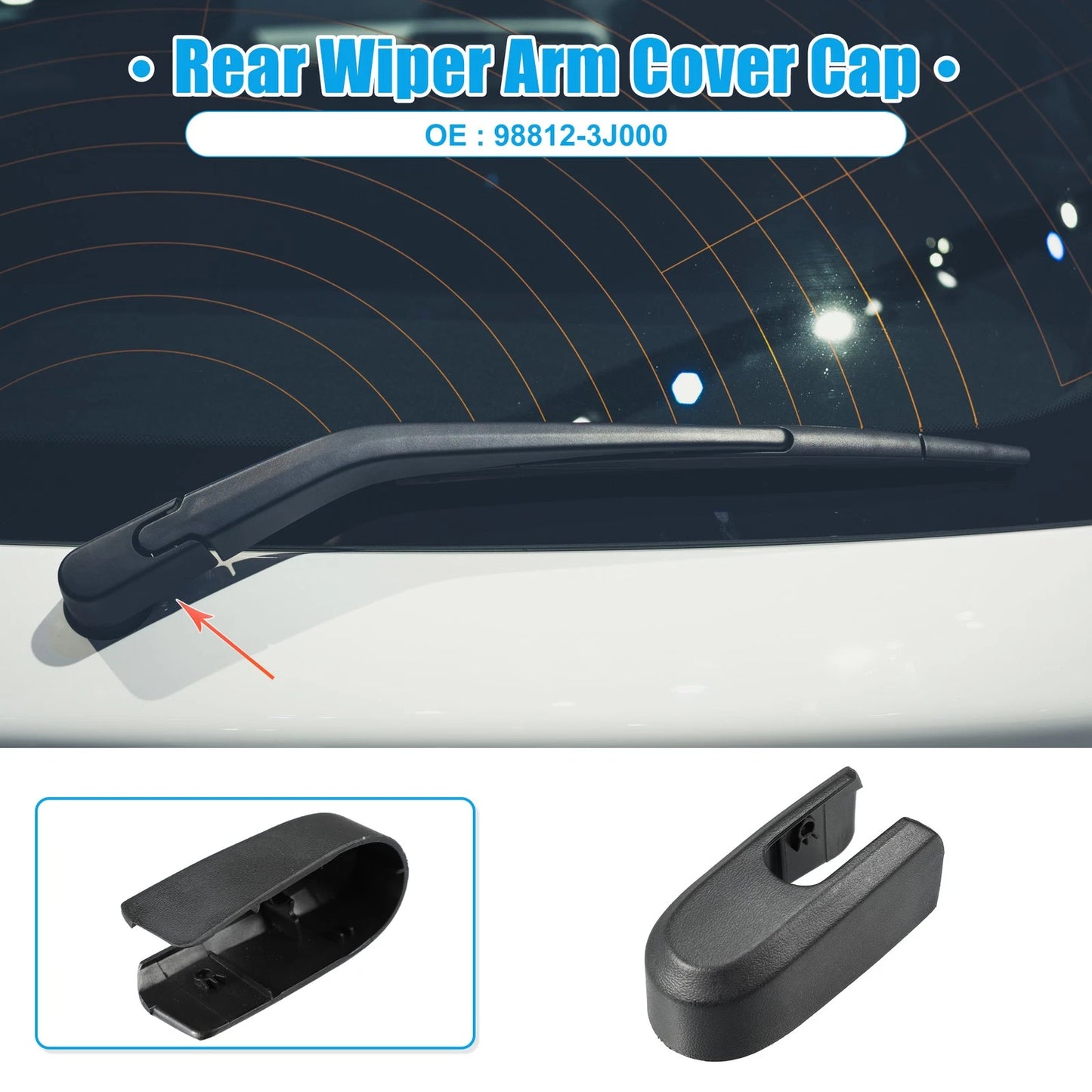 Rear Windshield Wiper Arm Cover for Hyundai Veracruz (2007-2012)