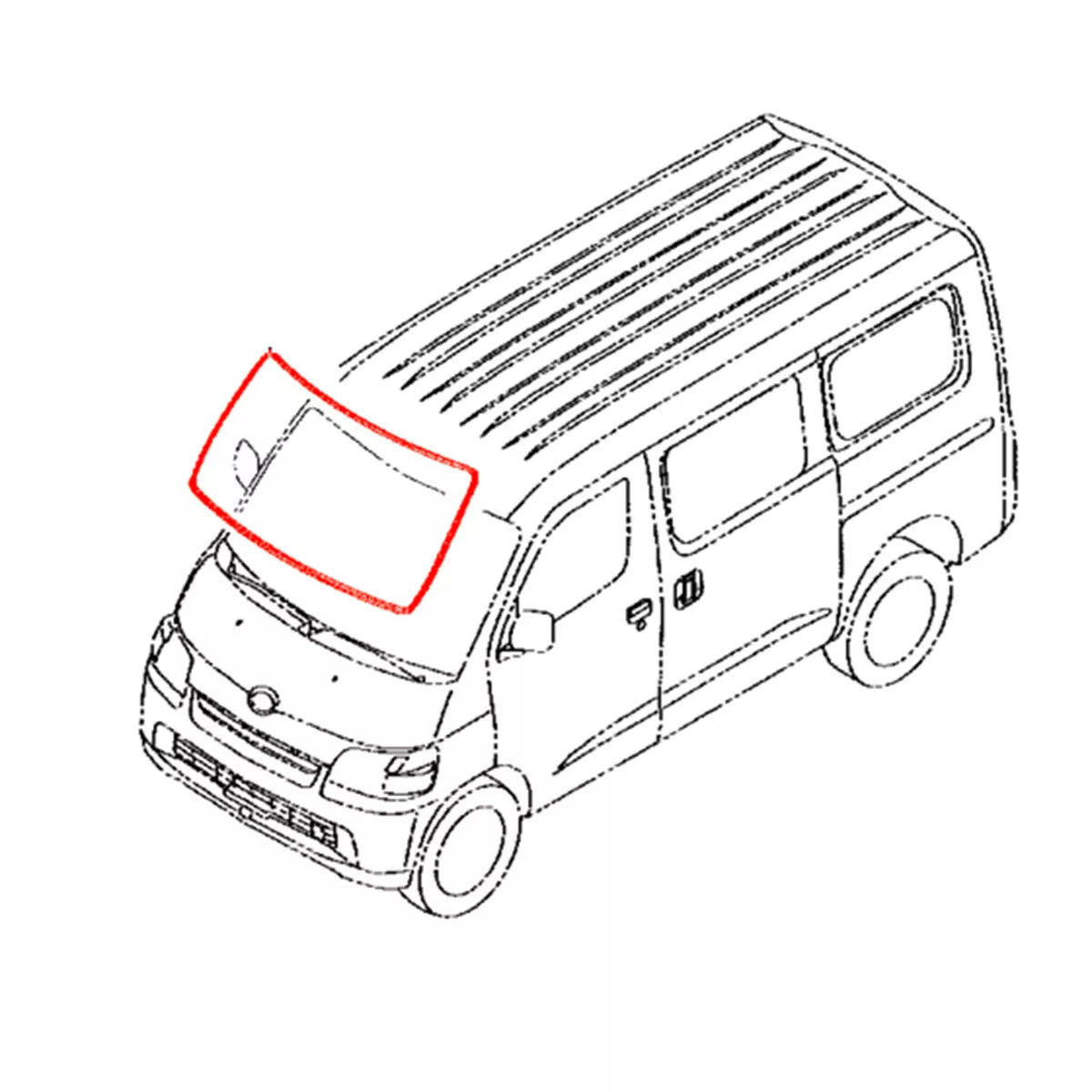 FR Windshield Moulding for Toyota LiteAce TownAce S402 S403 S412M