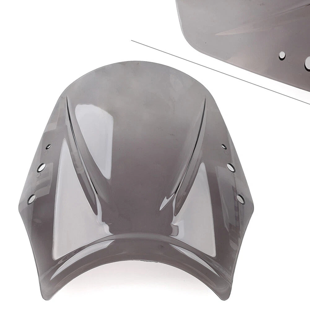 Universal Motorcycle Windshield Deflector Screen - Grey