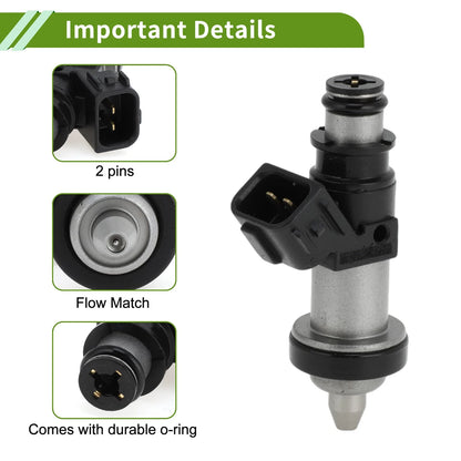 Fuel Injector for Honda S2000 Base 2.0 (2000-2005) 1 Pc Black