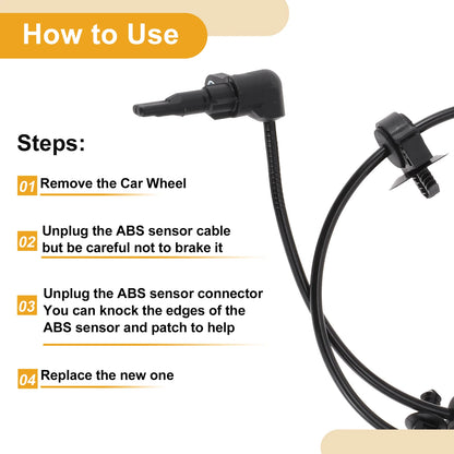 ABS Wheel Speed Sensor for GMC Canyon Front Right