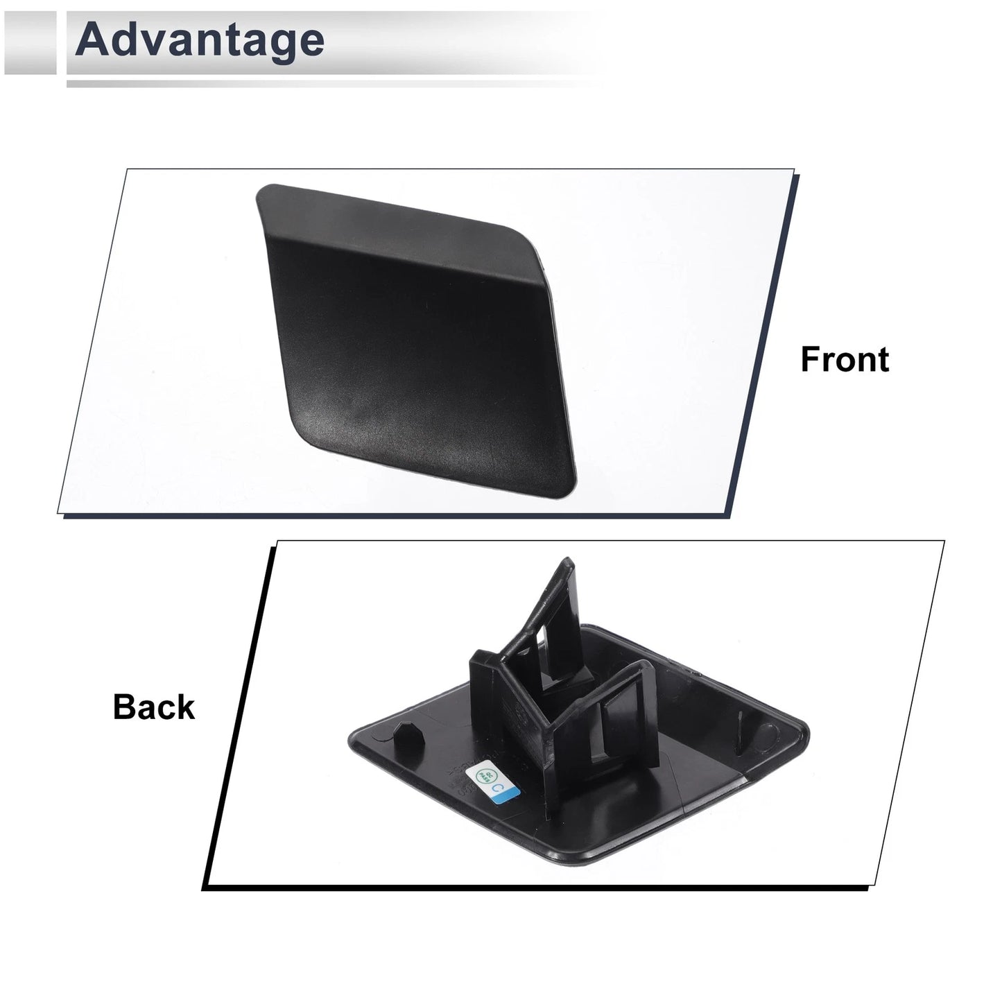 Bumper Headlight Washer Nozzle Cover for BMW X5 (Unpainted)