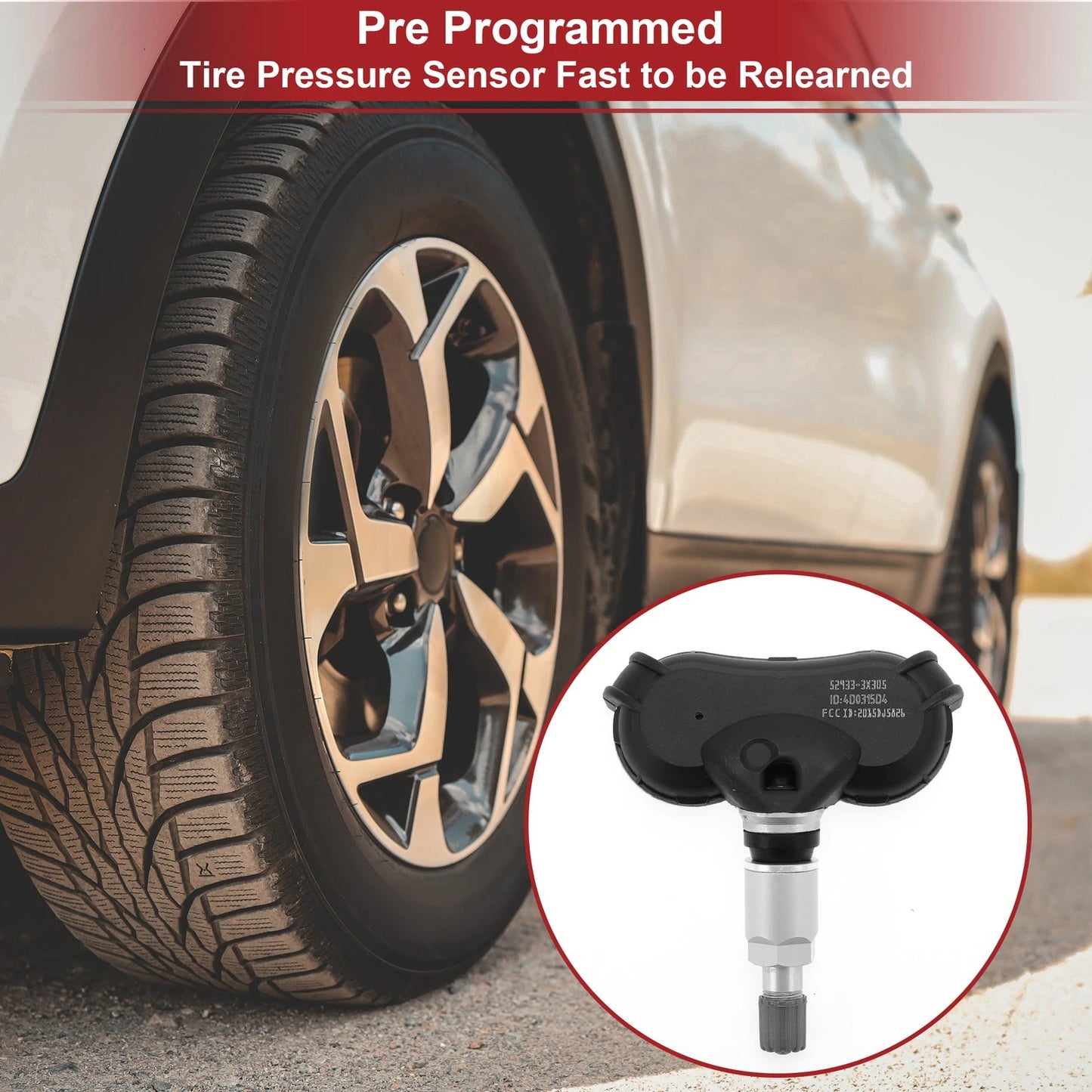 Tire Pressure Sensor 433MHz for Kia Rio Cerato (2011-2018) 1 Pcs