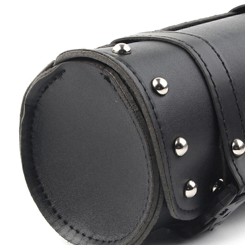 Motorcycle Handlebar Sissy Bar Saddlebag Fork Roll Barrel Bag for Yamaha Honda