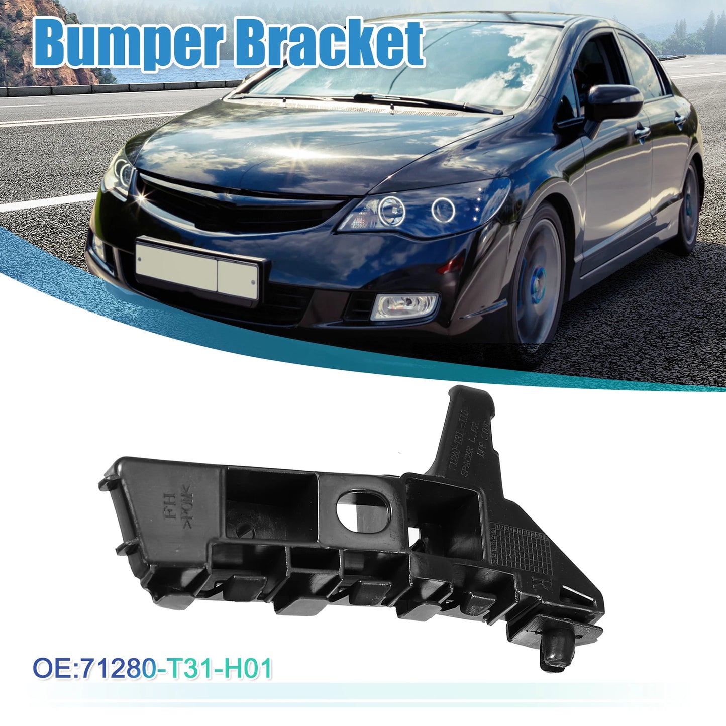 Right Side Front Bumper Bracket for Honda Civic (2022-2023)