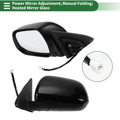 Left Side Door Mirror Glass Heated for Toyota Highlander (2014–2020)