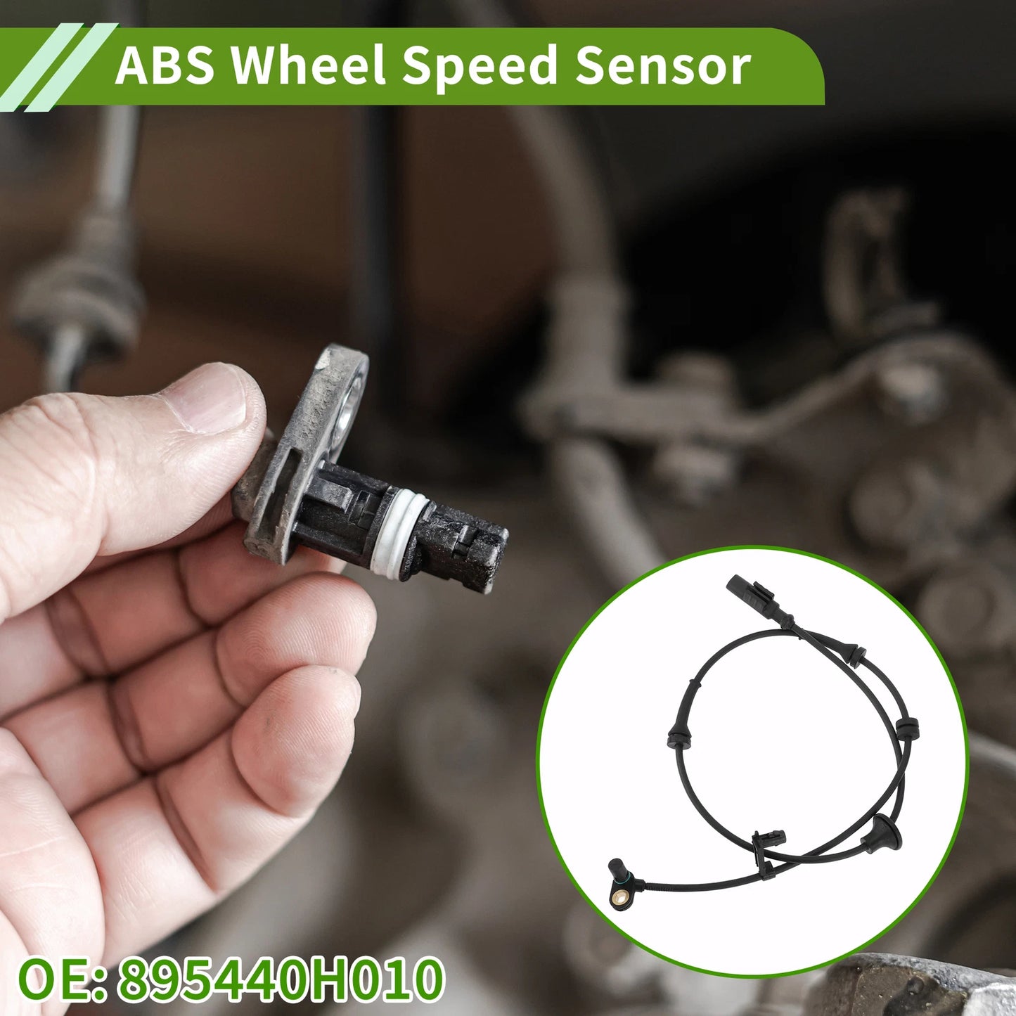 ABS Wheel Speed Sensor for Toyota Aygo (2005-2023) - 1 x Rear Right