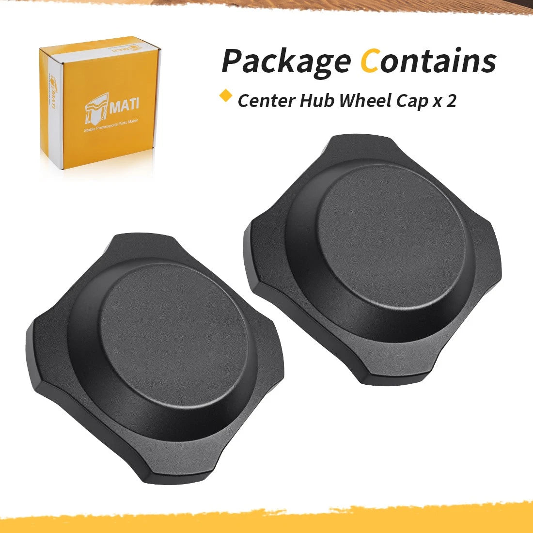 2 x Center Hub Rim Caps for Polaris RZR XP 1000 /RZR XP 4 1000 (2024–2025)