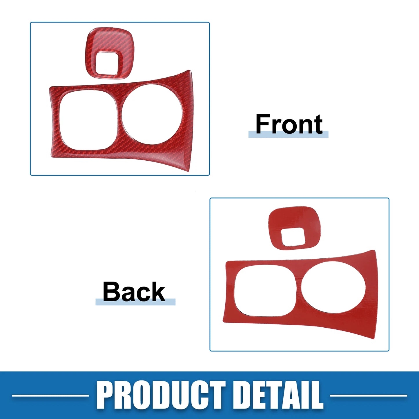 Key Hole Panel Covers for Chevy Corvette C5 Red (1997-2004)