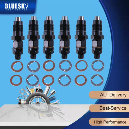 6PCS Diesel Fuel Injectors for Nissan Patrol GQ Y60 TD42 (1997-2000)
