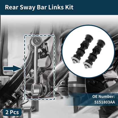 Rear Stabilizer Bar Links for Dodge Caliber (2010-2012) - 2 Pcs