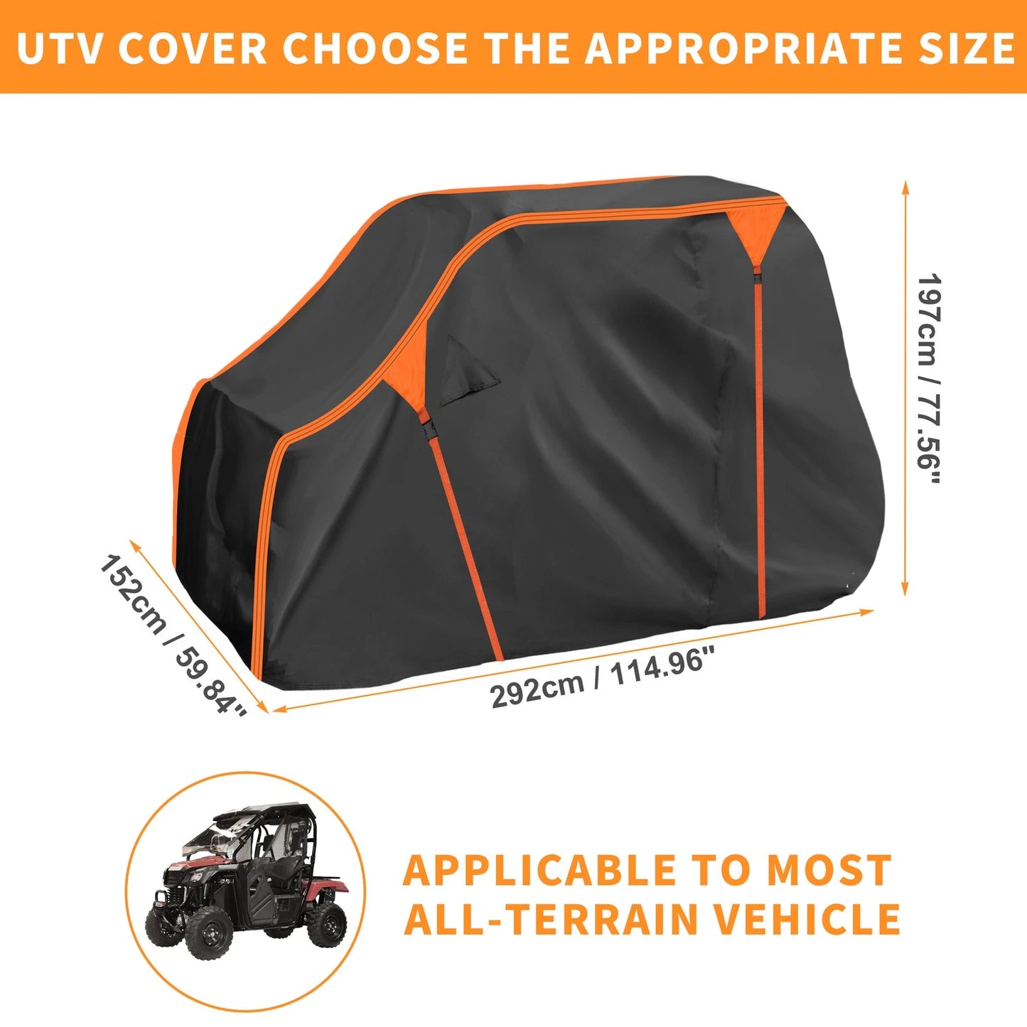 Waterproof UTV Cover for Honda Pioneer 700 (2014-2023)
