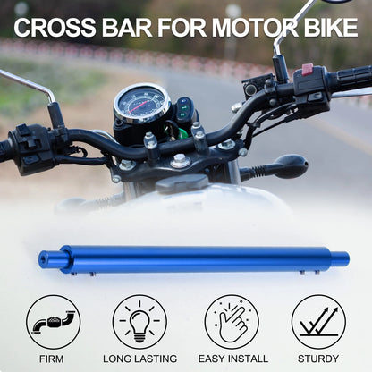 Cross Bar Handlebars Black Blue for Motorcycle