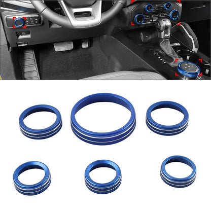 Blue Headlight Switch Covers for Ford Bronco (2021-2022)