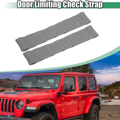 2 x Auto Door Limiting Check Straps for Jeep Wrangler YJ (1987-1995)