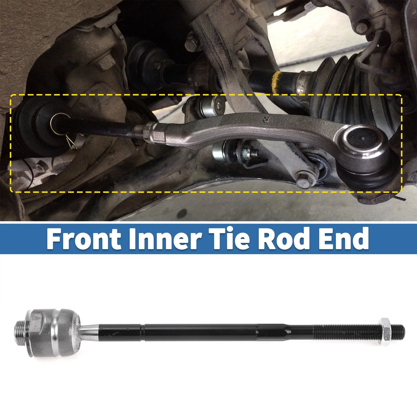 Front Inner Tie Rod End Links for Chevrolet Express 1500-2500 GMC