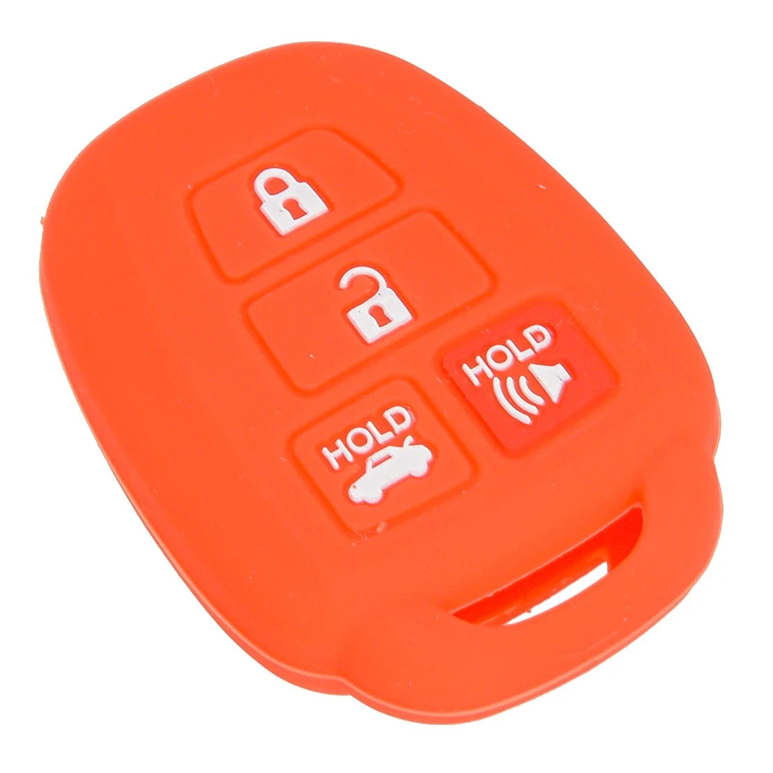 Red Silicone Key Case Cover for Toyota Corolla (2014-2018)