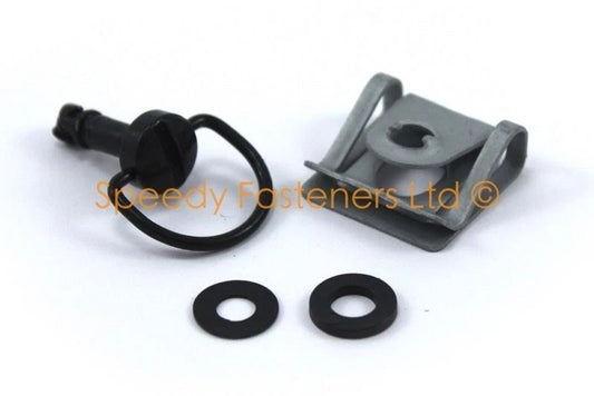 10x Panex D Anello Bolts Clips for Black Dzus Motorcycle Fairing Quick Release