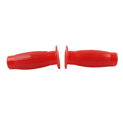 Universal 7/8" Easy-Hold Hand Grips for Vintage Motorcycle Handlebars Red