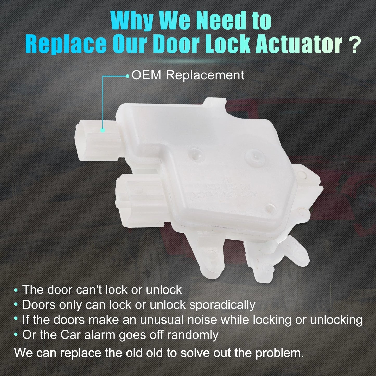 Front Right Door Latch Lock Actuator Motor for Nissan Frontier (2005-2023)