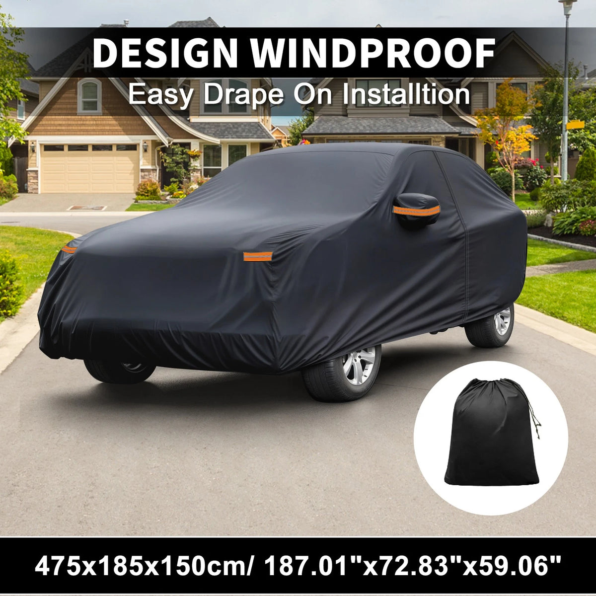Waterproof Car Cover with Driver Door Zipper for Subaru Forester (2003-2023)