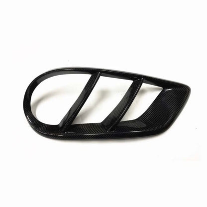 Carbon Fiber Front Bumper Grill Fog Air Vent Cover For Benz W205 C250 C43 AMG