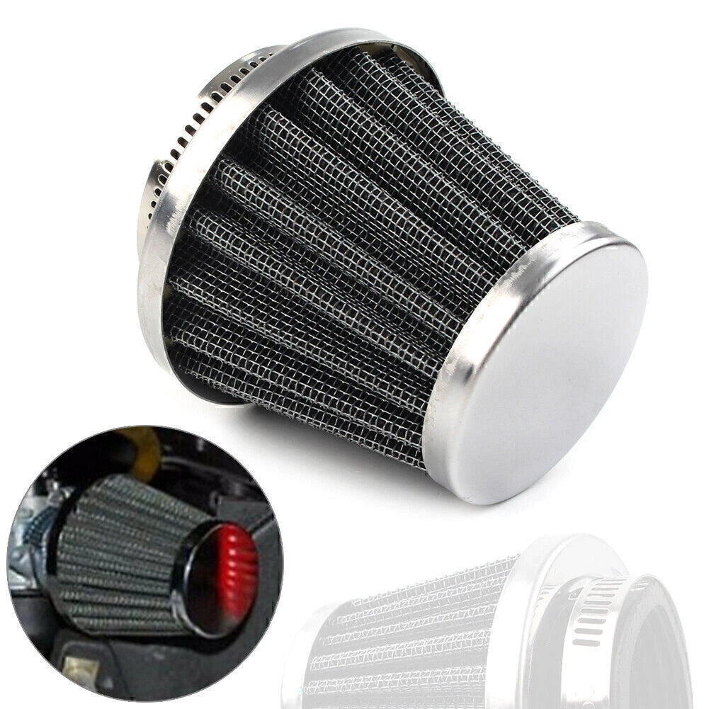 42mm Chrome Motorcycle Air Filter Cleaner for Dirt Pit Quad ATV Bike