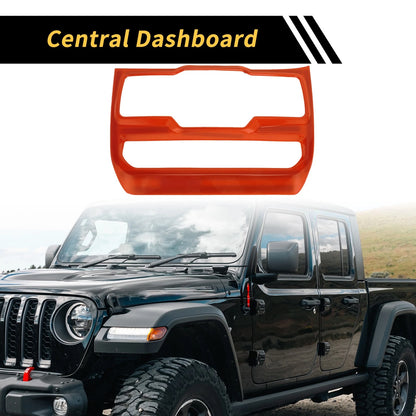 Dashboard Center Console Control Panel Cover for Jeep Wrangler JL (2018-2023)