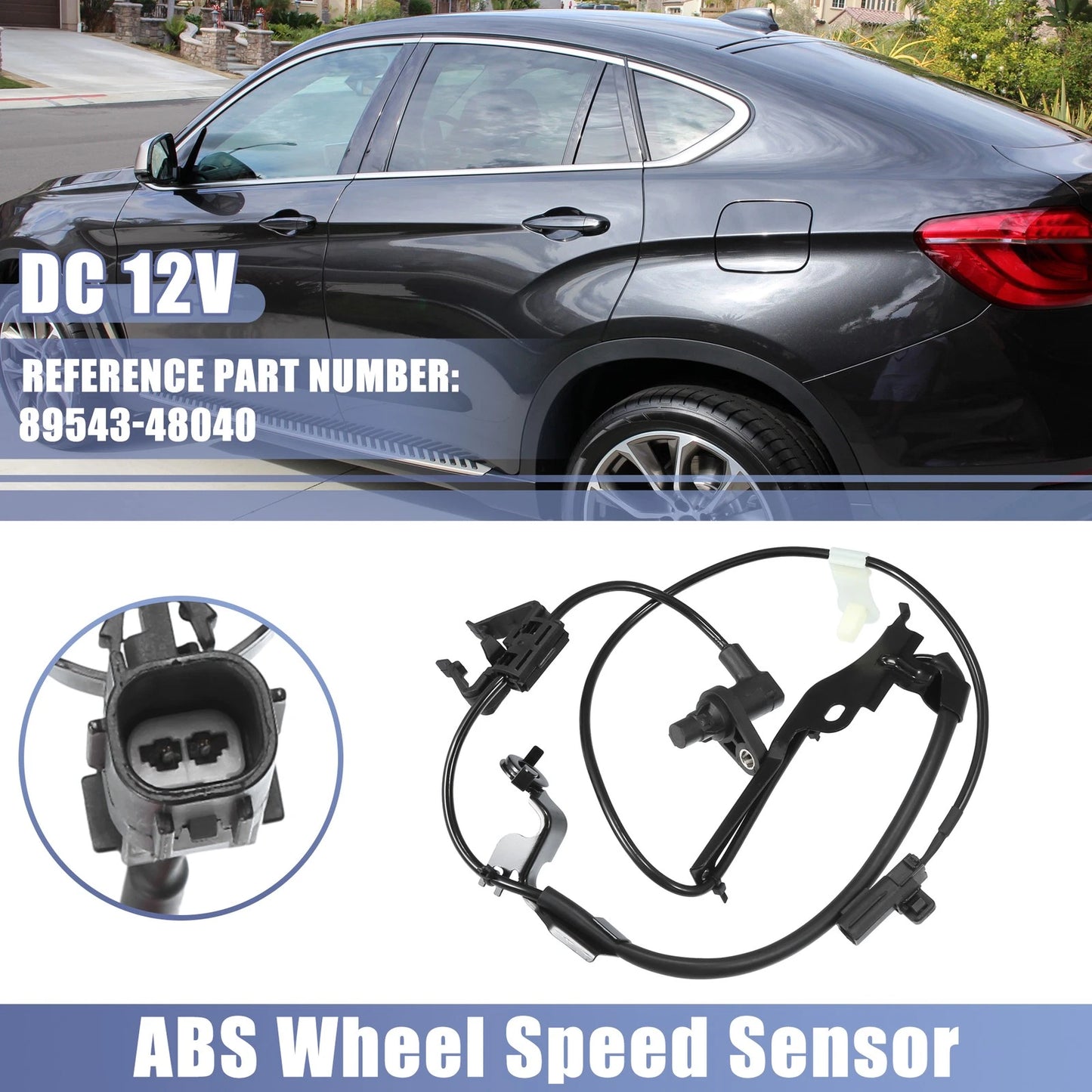 Front Left ABS Wheel Speed Sensor for Toyota Highlander (2008–2013)