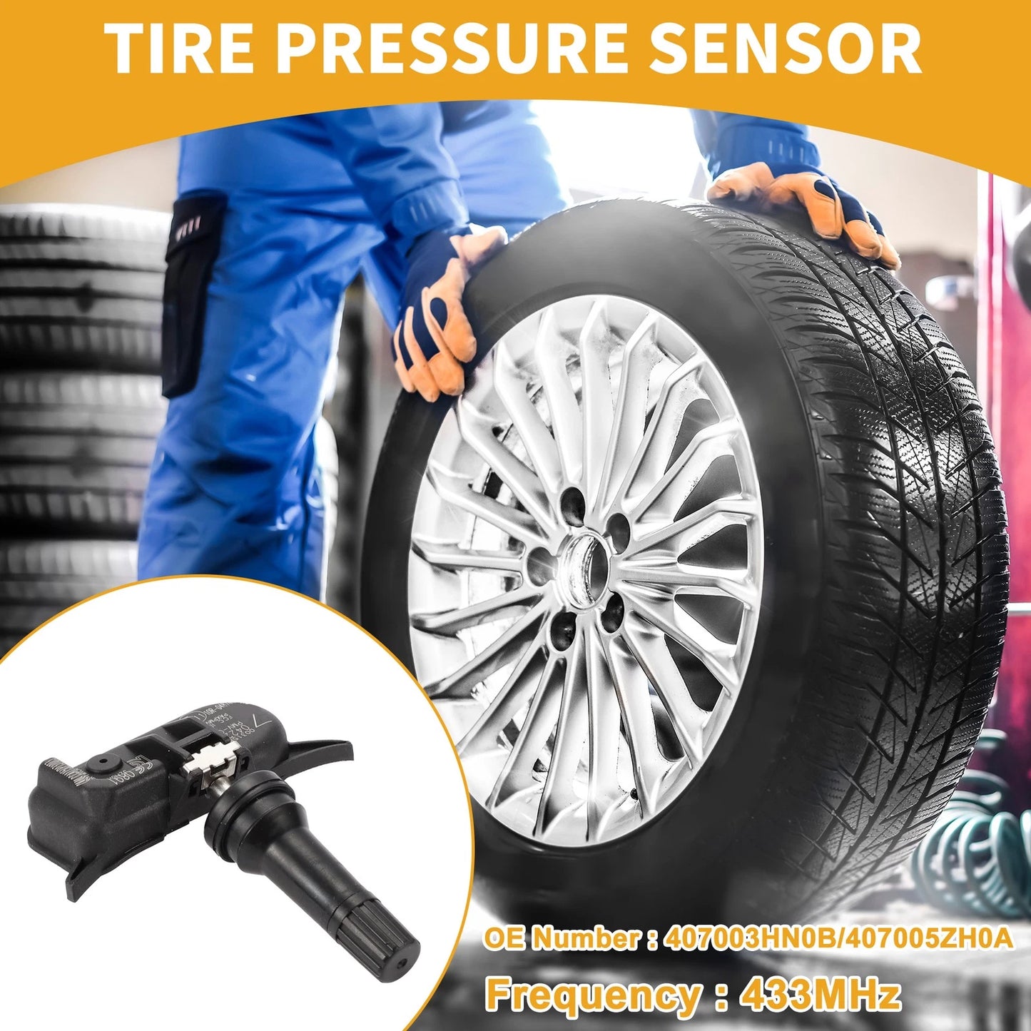 Tire Pressure Sensor 433MHz for Nissan Kicks (2018-2021)