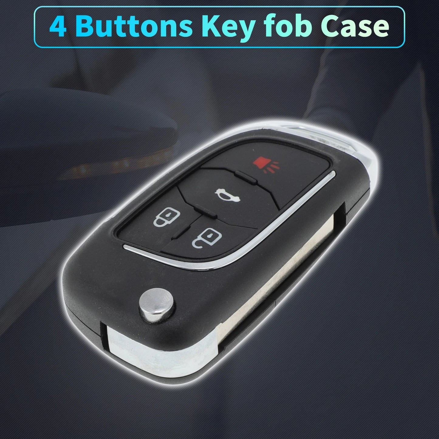 Key Fob Shell Case for Chevrolet Camaro Equinox 2010-2019