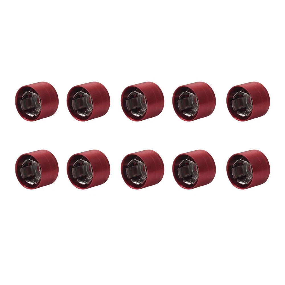 10 x Engine Cover Bolts Screw Caps CNC Red for Harley Twin Cam Electra Glide Dyna