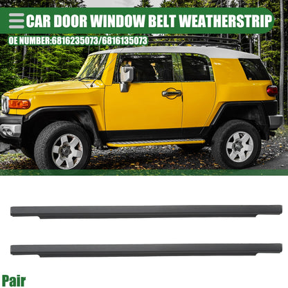 Pair Left Right Door Window Weatherstrip for Toyota FJ Cruiser (2007–2014)