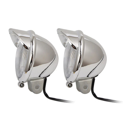 Chrome Fog Lights for Kawasaki Vulcan VN 800 900 1500 1600 1700 2000