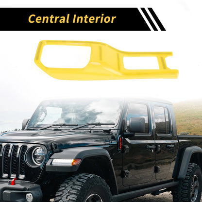 4WD Gear Shift Panel Cover for Jeep Wrangler JL JLU (2018-2024) - Yellow