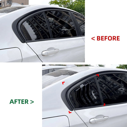 Rear Louver Shutter Cover for BMW F30 320i M Sport (2013-2019) Black