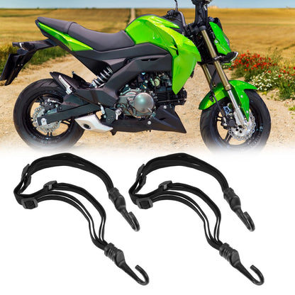 3 x 40cm Elastic Luggage Cargo Net 60cm Helmet Net for Motorcycle Black