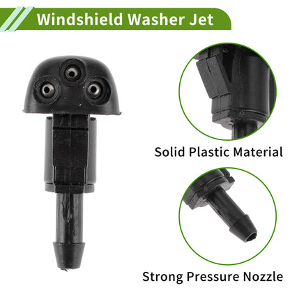 Windshield Washer Nozzle & Hose Connector for Honda (2006-2011)