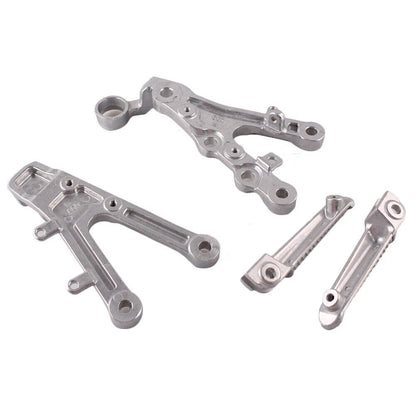 Front Footpegs Footrests Brackets Set for Yamaha YZF R6 (2006-2011)