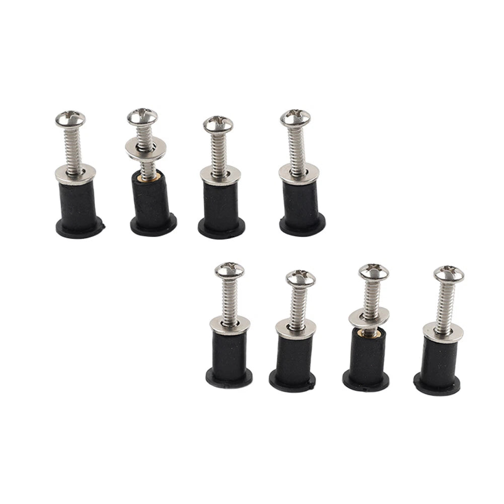 8PCS Headlight Bucket Nacelle Well Nut Kit for Harley