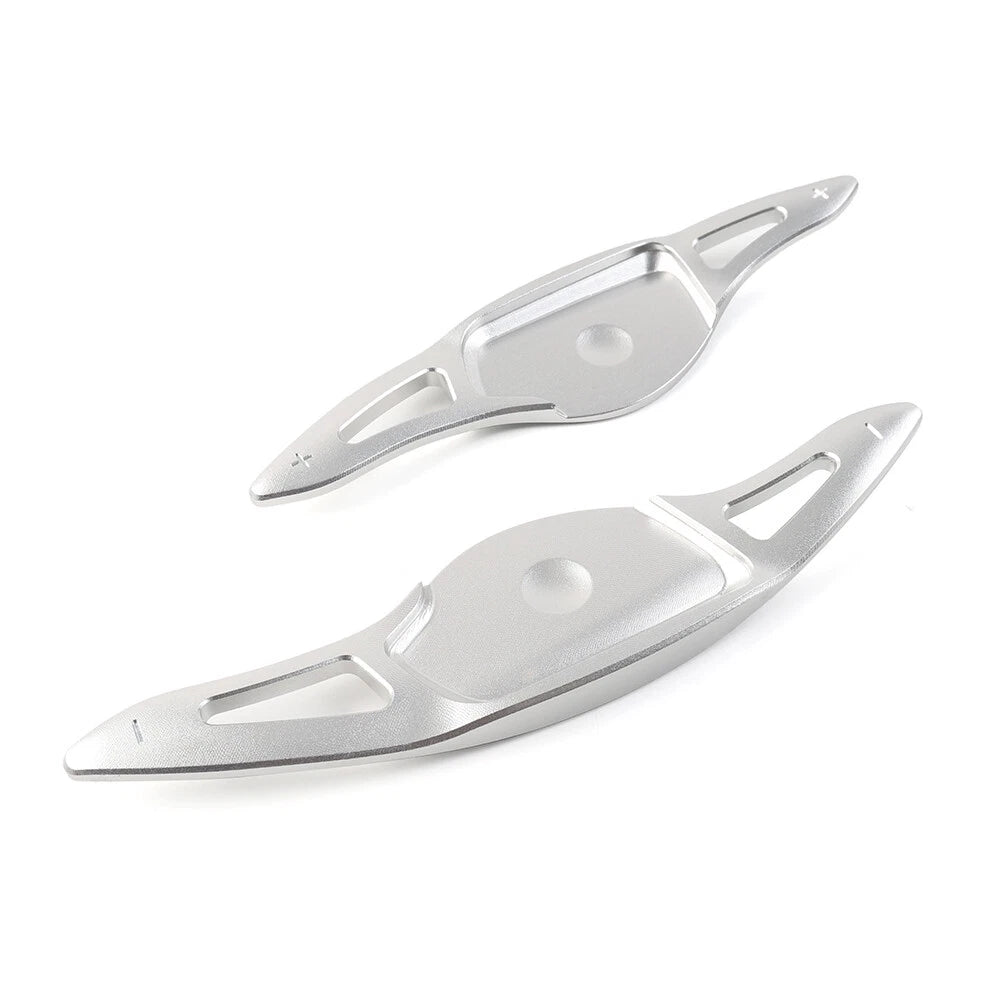 Silver Steering Wheel Paddle Shifter Extensions for Hyundai G90 (2018-2023)