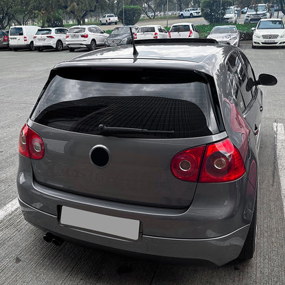 2 x Gloss Black Rear Window Spoiler Trim for VW Golf 5 GTI R32 (2003-2009)