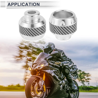 Slider Frame 14mm 2 x Aluminum Alloy Carbon Fiber for Motorcycle