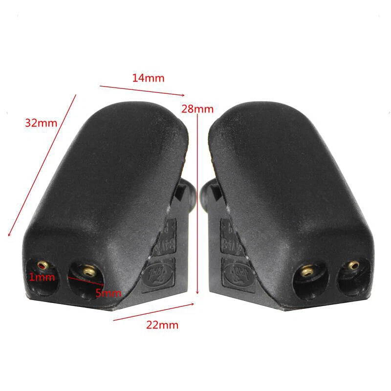 Front Windshield Washer Fluid Spray Jet Nozzles for Mini R50 R52 R53