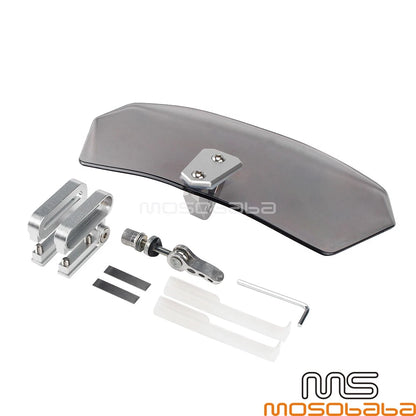Universal Adjustable Windshield Spoiler for Honda, BMW, Yamaha, Kawasaki
