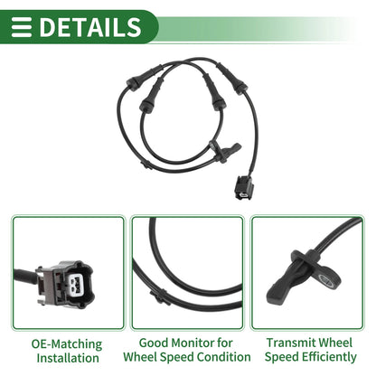 ABS Wheel Speed Sensor for Nissan Juke AWD (2011-2017) - 1 Pcs