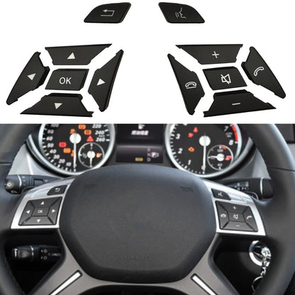Steering Wheel Button Cap Kit for Mercedes ML W166 (2011-2015) W463 (2013-2018)